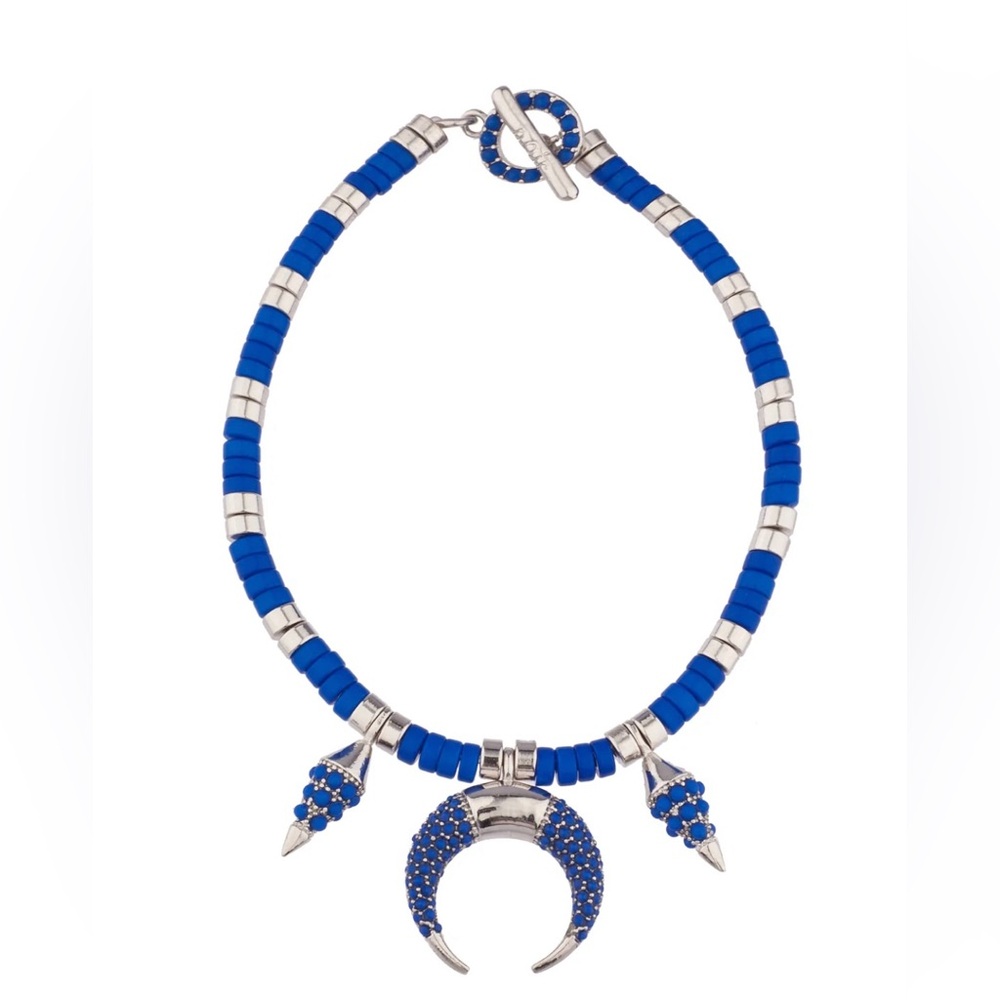 NWT Noir Lapis and Rhodium Bracelet